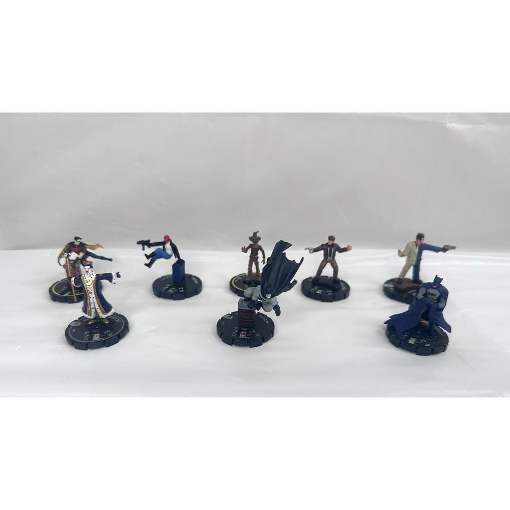 DC Heroclix Joker Batman Redhood Scarecrow Batzarro Two face Robin Street Thug